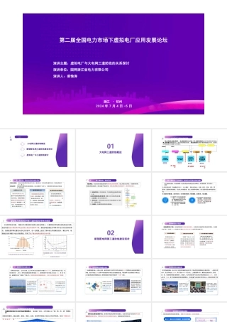 国家电网PPT：虚拟电厂与大电网三道防线的关系探讨-31页