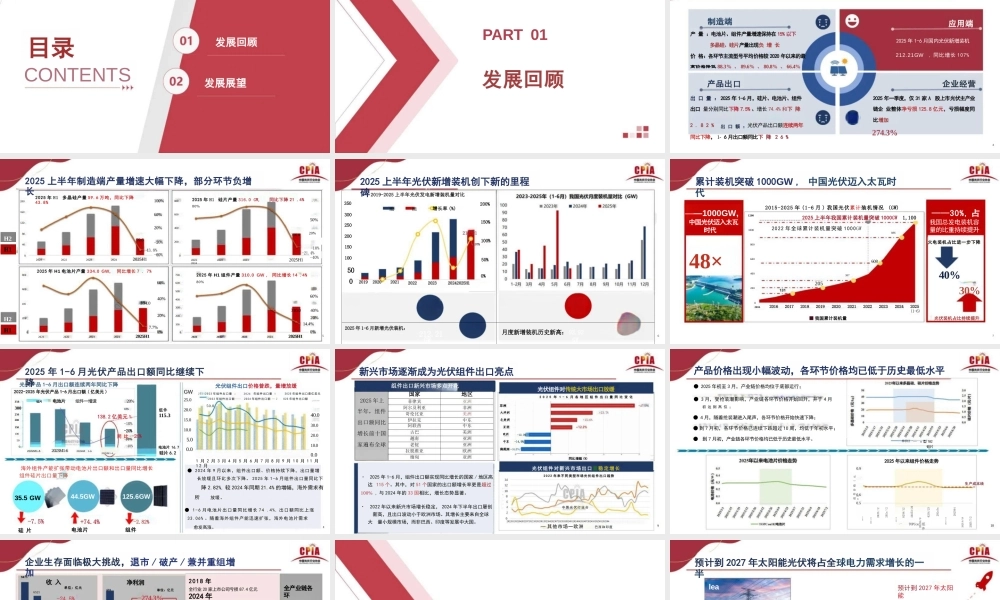 中国光伏行业协会 王勃华：2025年光伏行业上半年发展回顾与下半年形势展望