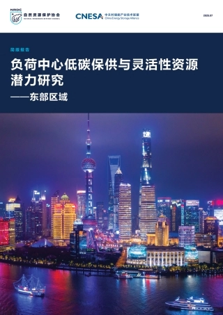 自然资源保护协会NRDC：负荷中心低碳保供与灵活性资源潜力研究——东部区域