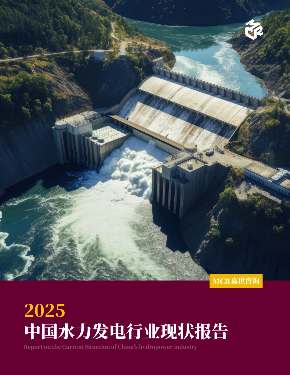 嘉世咨询：2025中国水力发电行业现状报告_第1页