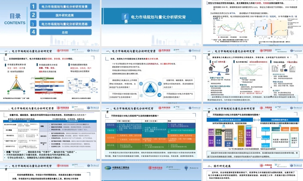 华北电力大学 史连军：2025年电力市场规划与量化分析研究报告