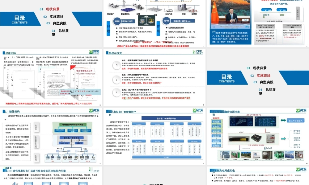 东方电子PPT：双碳目标下数字化虚拟电厂创新研究与实践-25页
