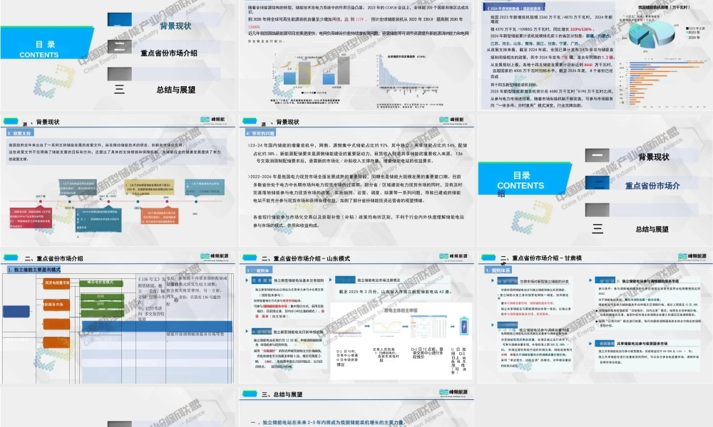 峰频能源 王云杉：储能电站参与电力现货市场及辅助服务市场典型模式分析