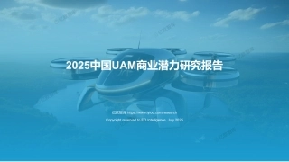 中国UAM千亿赛道揭秘，6大试点城市抢占先机！附2025中国UAM商业潜力研究报告