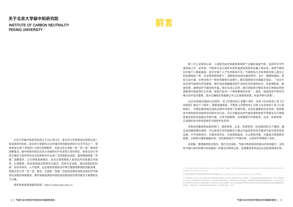 北大碳中和研究院:气候行动与性别平等协同中国案例_第3页