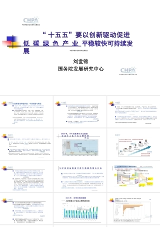 国务院 刘世锦：“十五五”要要以创新驱动促进低碳绿色产业平稳较快可持续发展