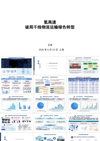 王佳：氢高速破局干线物流运输绿色转型.PPT