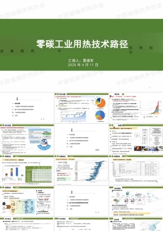 清华大学 夏建军：零碳工业用热技术路径