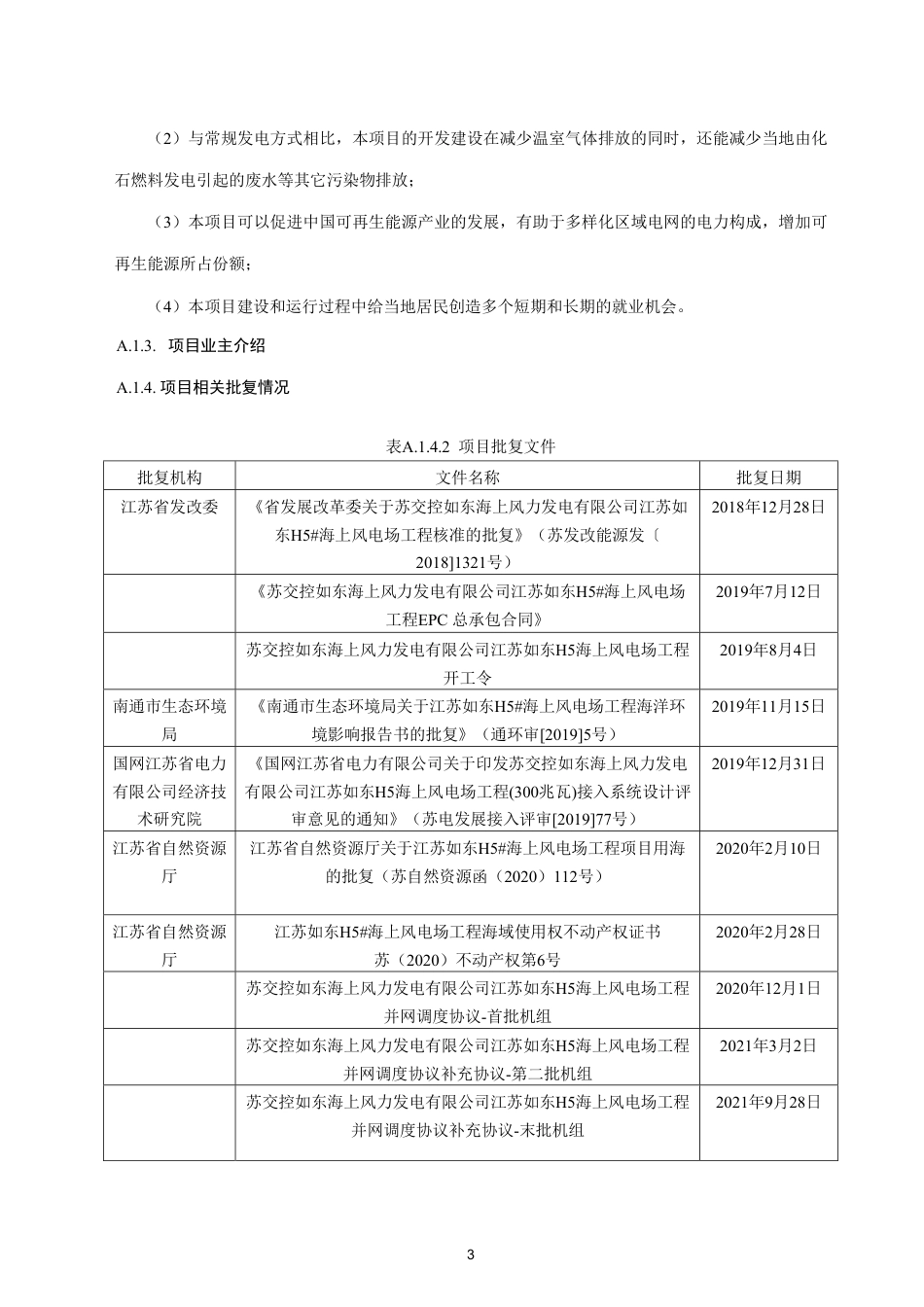 CCER项目：苏交控如东H5 300兆瓦海上风电项目_第3页
