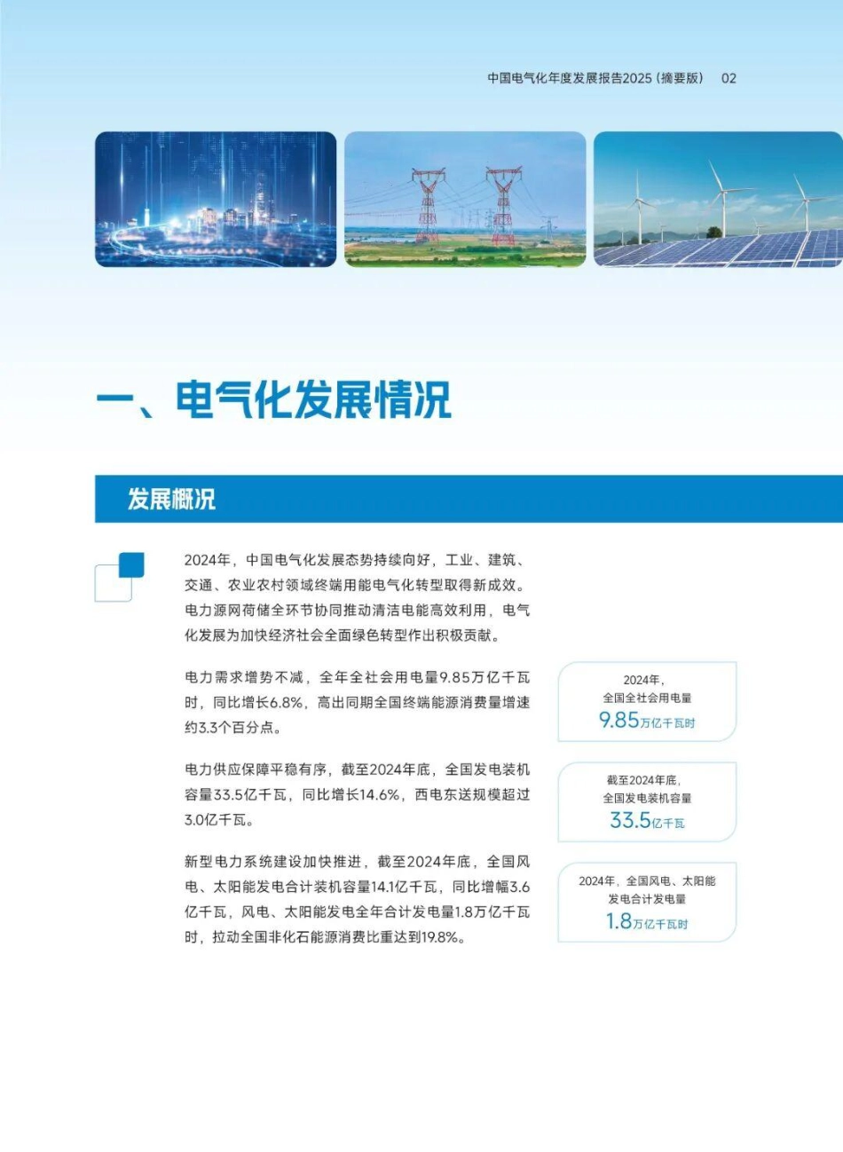 中电联：中国电气化年度发展报告2025（摘要版）_第3页