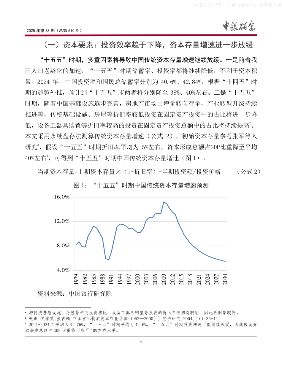 中国银行：“十五五”时期中国经济潜在增速研究_第3页