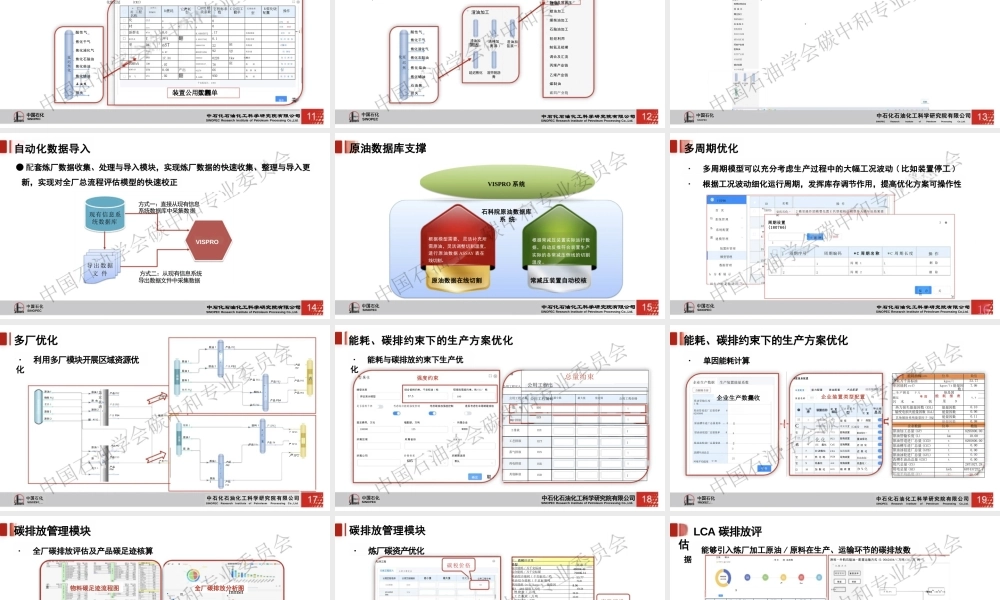 中国石油：支撑炼厂碳管理的生产计划优化软件VISPR0