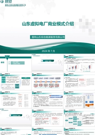 10国网山东PPT：山东虚拟电厂商业模式介绍