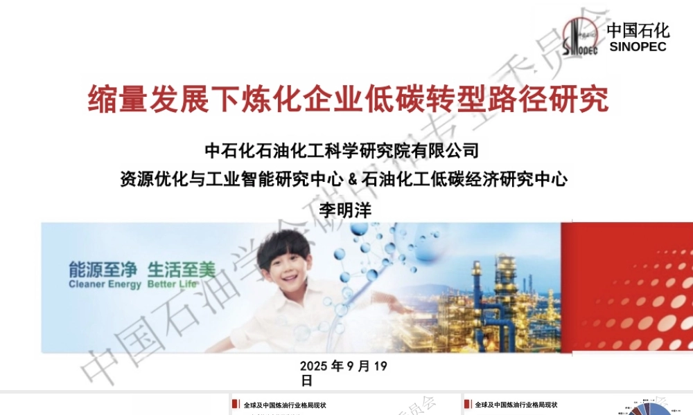 缩量发展下炼化企业低碳转型路径研究