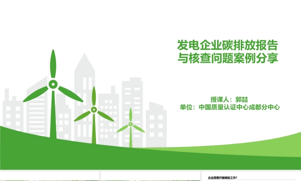 发电企业碳排放报告与核查问题案例分享_1320468301239296