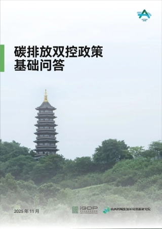 绿新院IGDP：碳排放双控政策基础问答