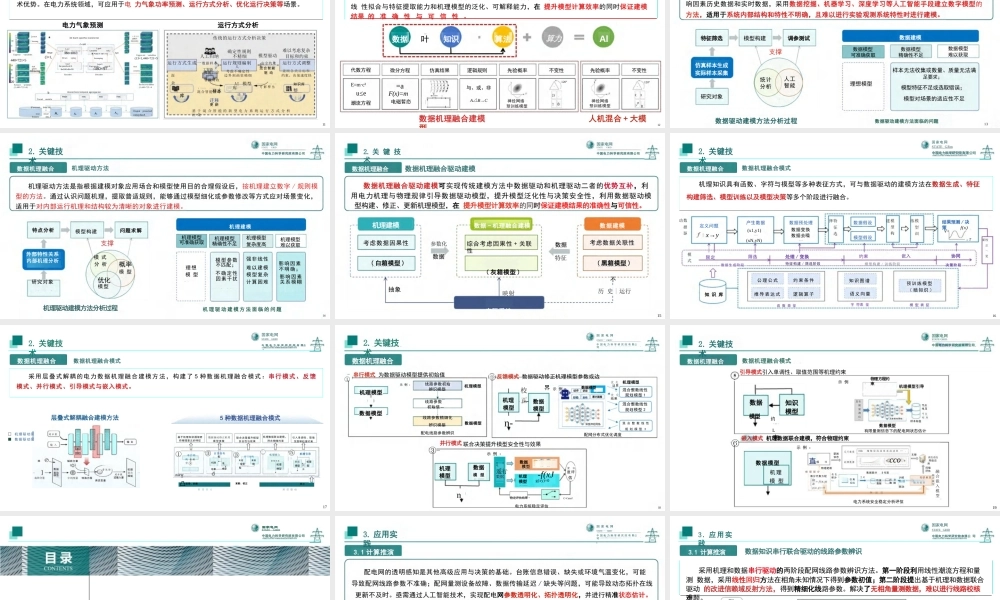面向新型配电系统的数据机理融合人工智能技术及应用