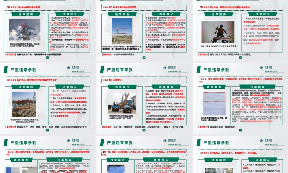 国网35条严重违章图册