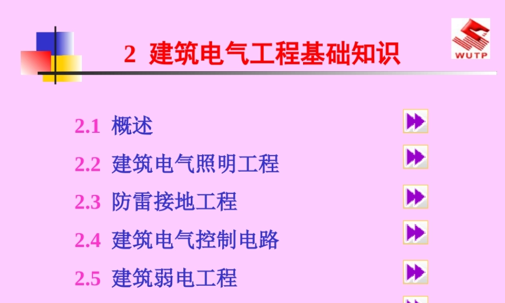 建筑电气工程基础知识培训课件(122页) (1)