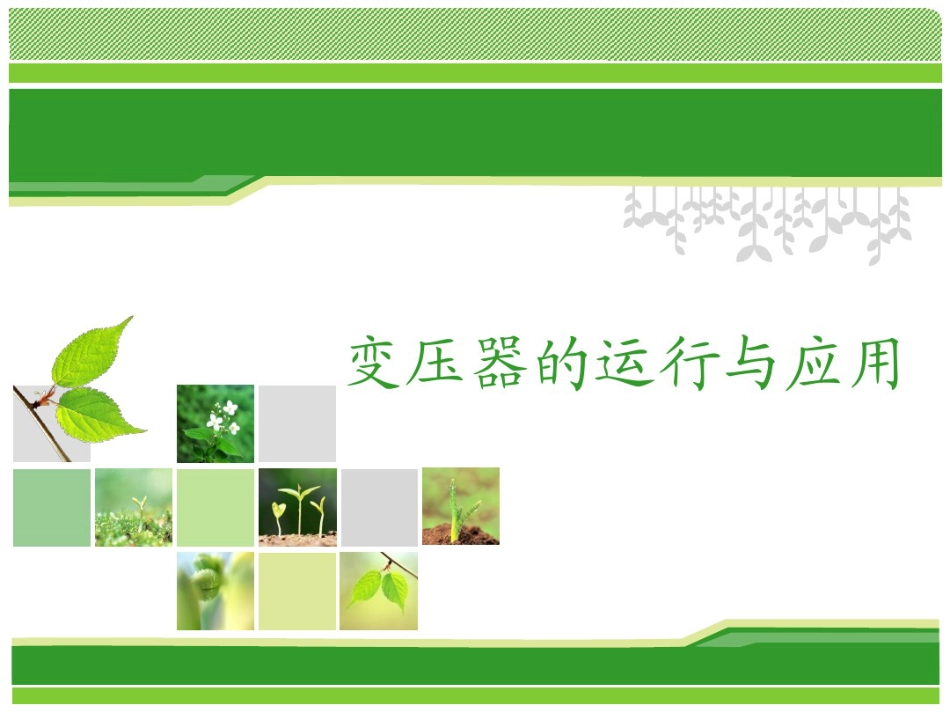 变压器的运行与应用 (1)_第1页