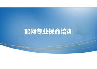 配网安全教育培训