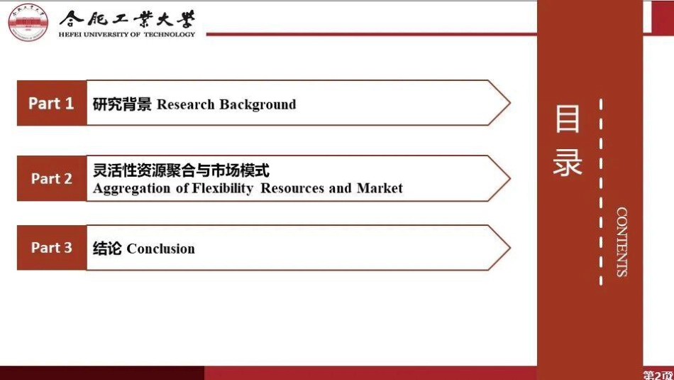 合肥工业大学 杨贺钧PPT：新型配电系统分布式资源灵活性聚合与市场模式_第2页