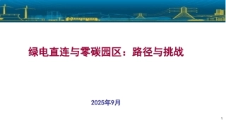 绿电直连与零碳园区：路径与挑战