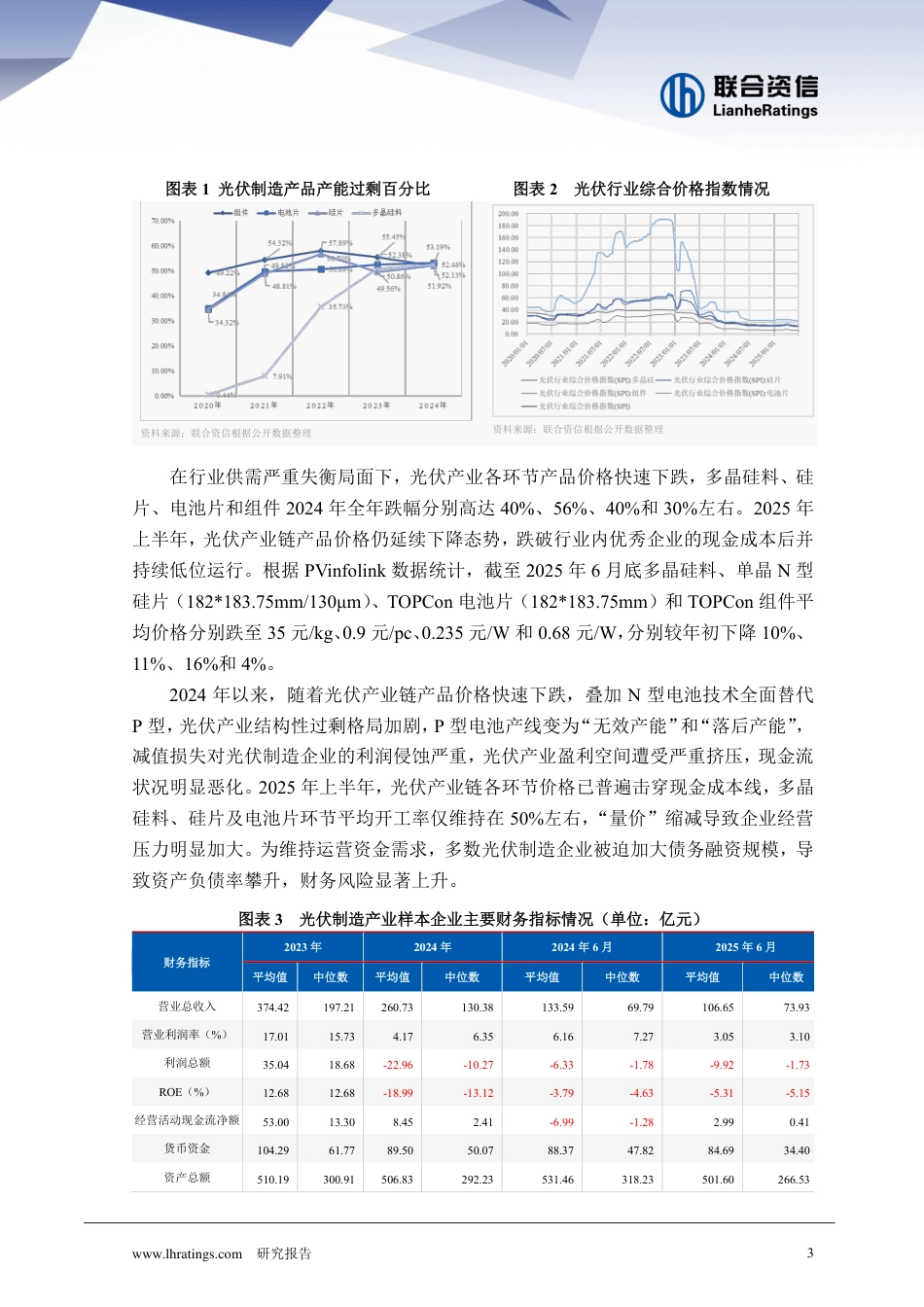 联合资信:去“内卷化”背景下:中国光伏制造业的价值重构与发展新范式_第3页