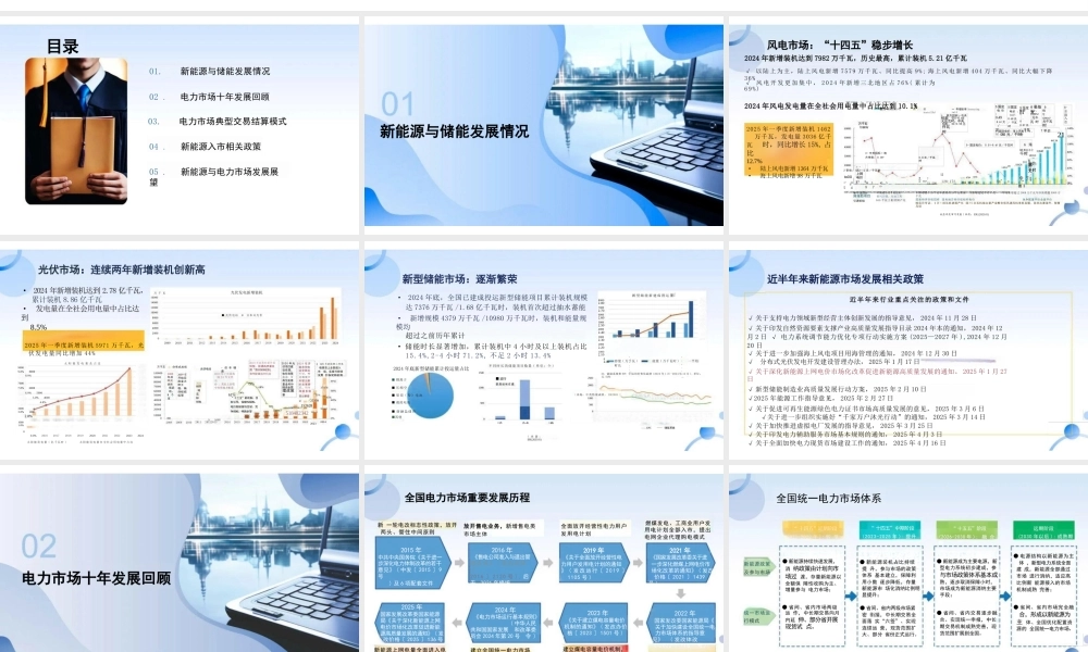 天津电力交易中心 夏冬PPT:新能源交易与电力市场发展