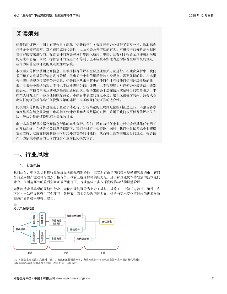 标普信评：光伏“反内卷”下的深度调整，谁能在寒冬活下来？_第2页