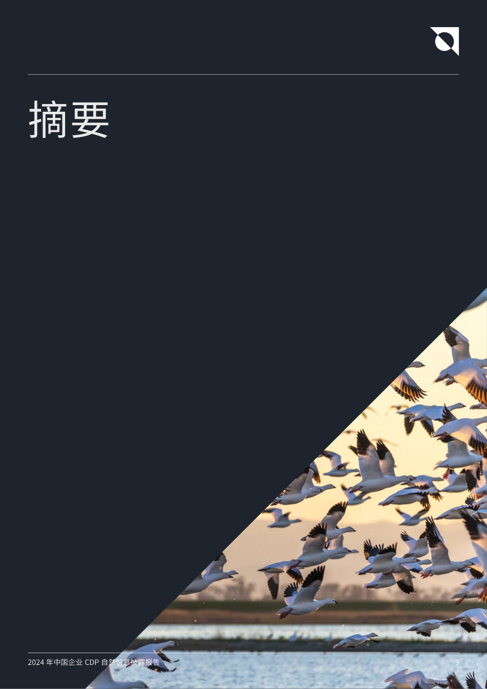 责扬天下:聚焦长期价值创造,从自然风险“关注者”转向“行动者”——2024年中国企业CDP自然信息披露报告_第3页