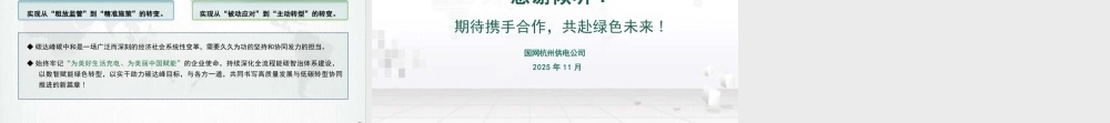国家电网PPT:打造全流程能碳智治体系 助力城市高质量碳达峰