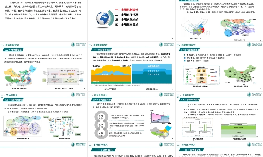 国家电网PPT:省间电力现货市场实践与探索