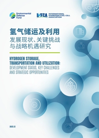 美国环保协会EDF：氢气储运及利用发展现状、关键挑战与战略机遇研究