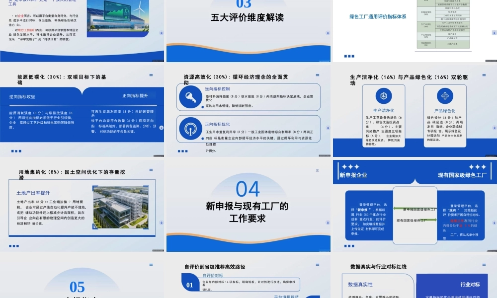 佳木斯工信局PPT：2025国家绿色工厂新政解读