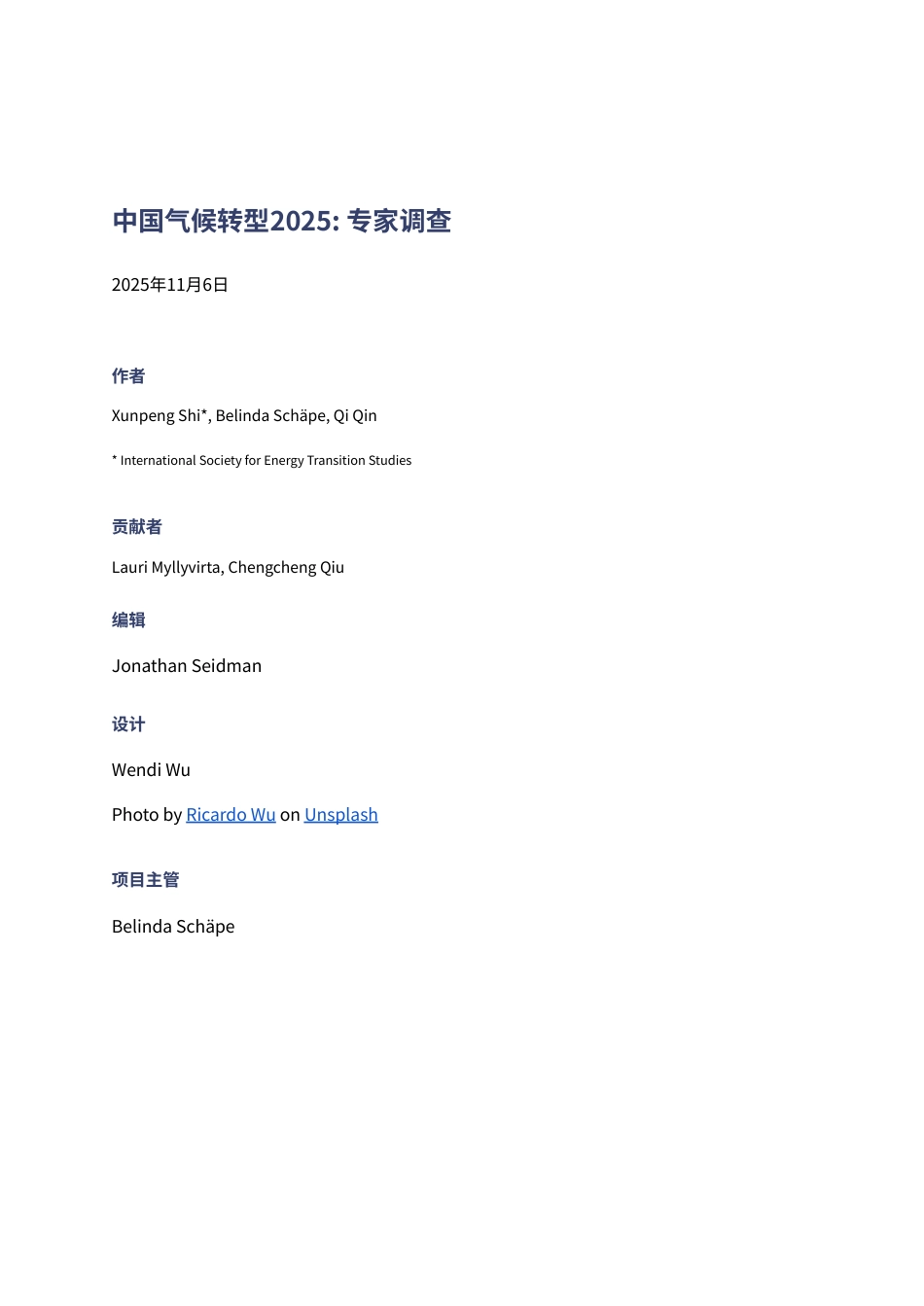 能源与清洁空气研究中心CREA：中国气候转型2025——专家调查_第2页