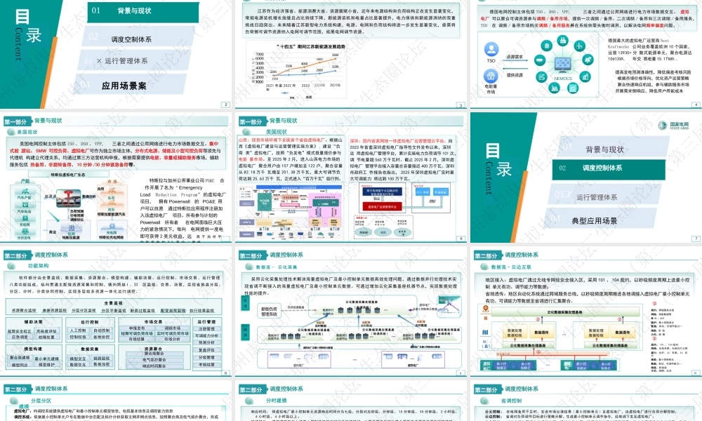 国家电网PPT：省级虚拟电厂调度控制体系建设实践