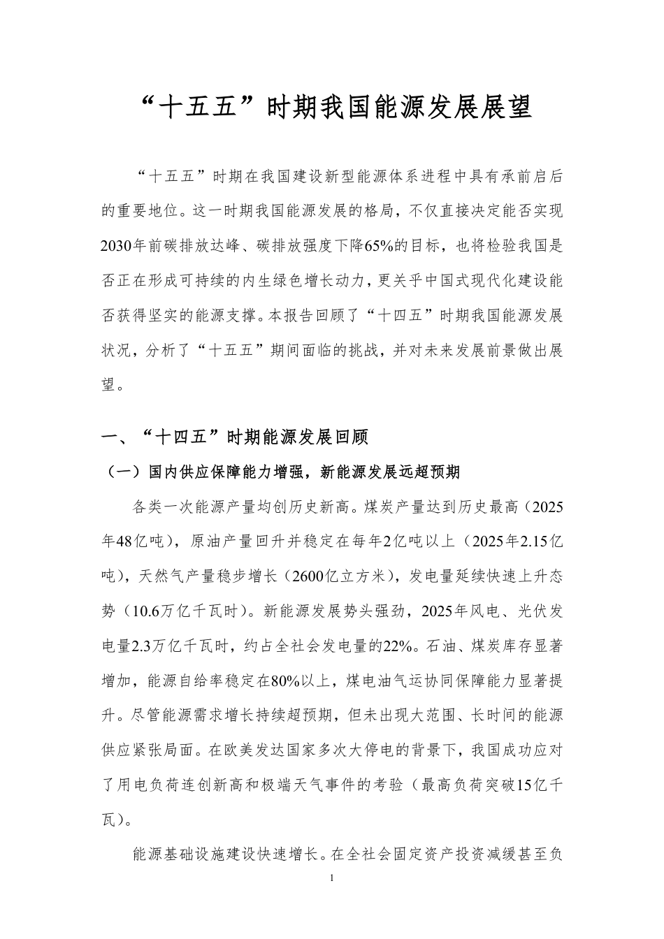 北京理工大学：“十五五”我国能源发展展望_第3页