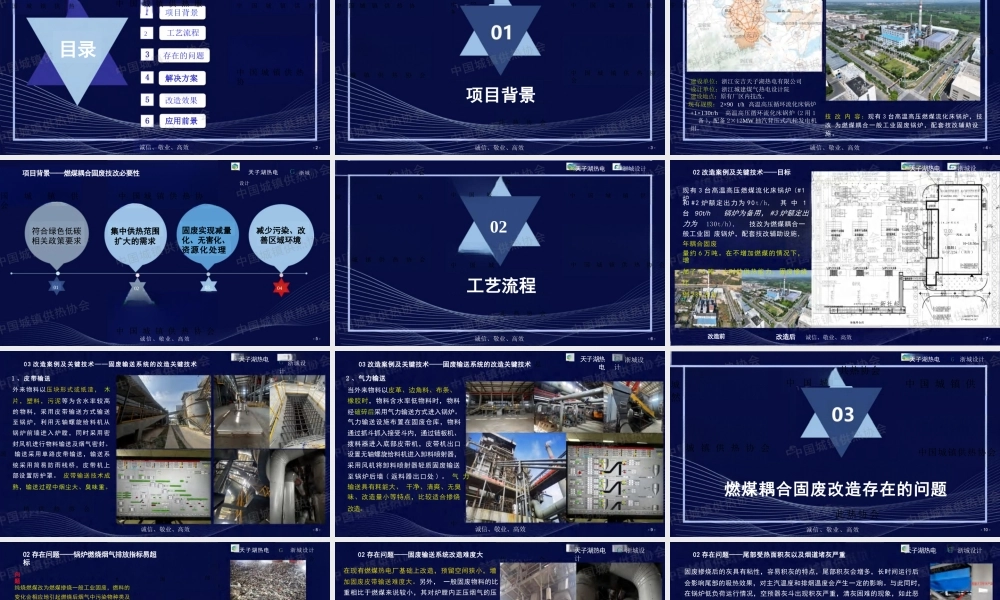 天子湖热电PPT：燃煤热电耦合一般工业固废改造关键技术与应用