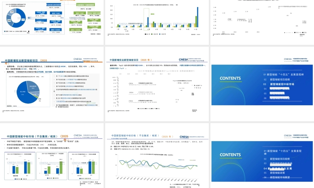 中关村储能产业技术联盟：新型储能产业发展现状及趋势（2026年1月版）