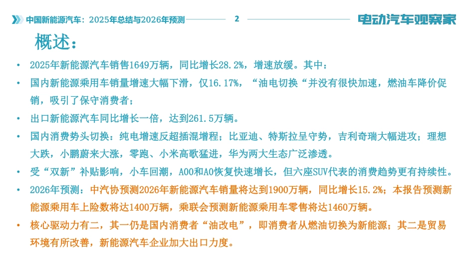 中国新能源汽车：2025年总结与2026年趋势_第2页