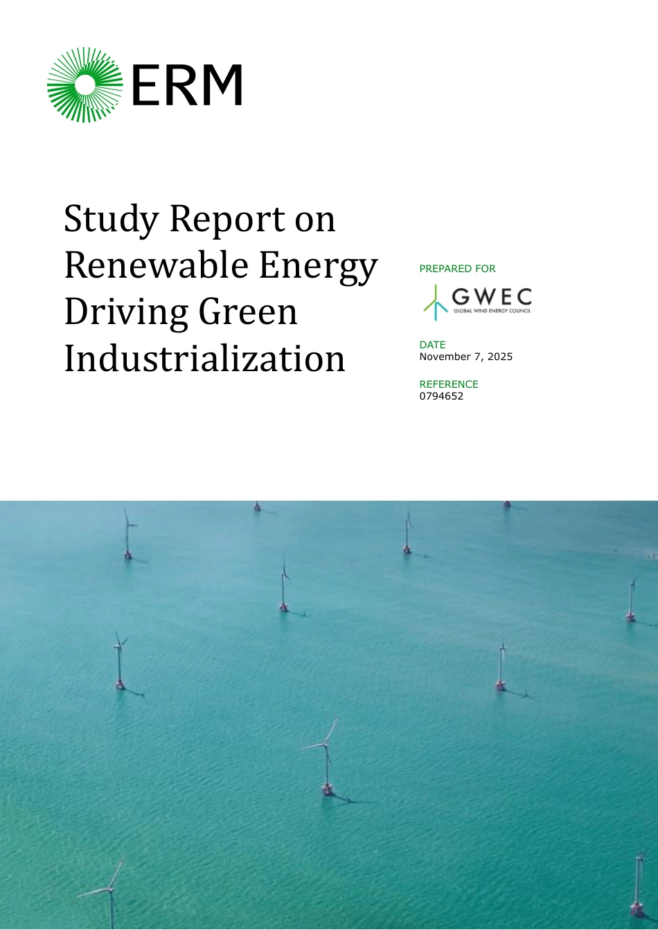 【英文】全球风能理事会GWEC：可再生能源推动绿色工业化_第1页
