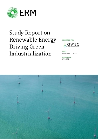 【英文】全球风能理事会GWEC：可再生能源推动绿色工业化