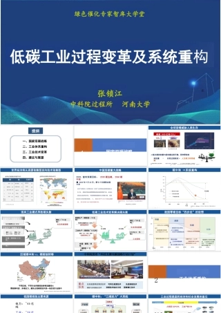 低碳工业过程变革及系统重构