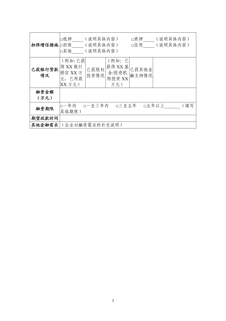 附件：绿色工厂融资需求表_第3页