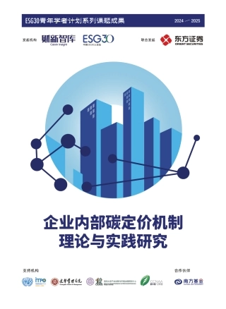 财新智库：企业内部碳定价机制理论与实践研究