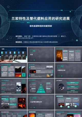 中国化工学会PPT：兰炭特性及替代燃料应用的研究进展