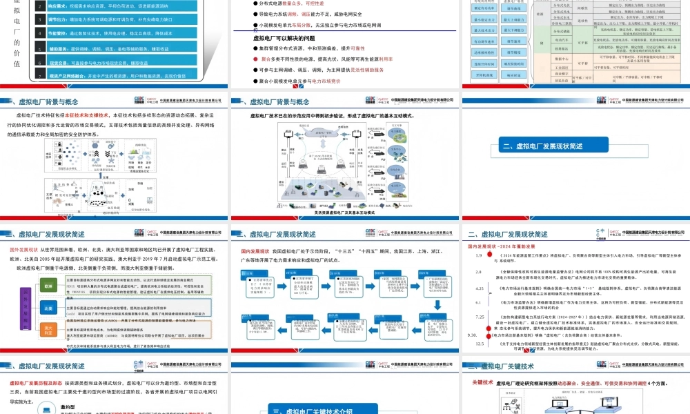 中国能建PPT：工业园区级虚拟电厂建设实践