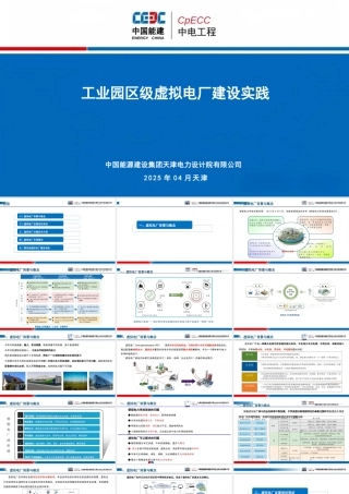 中国能建PPT：工业园区级虚拟电厂建设实践
