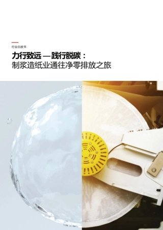 ABB：力行致远——践行脱碳：制浆造纸业通往净零排放之旅